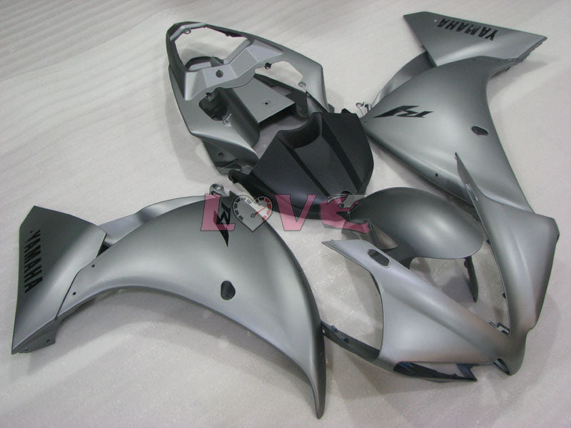 Factory Style - Black Grey Matte Fairings and Bodywork For 2012-2014 YZF-R1 #LF4781