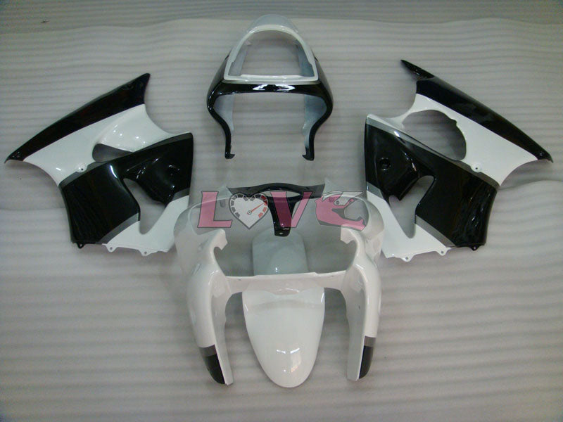 Factory Style - White Black Fairings and Bodywork For 2000-2002 NINJA ZX-6R #LF6160