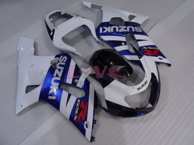 Factory Style - White Black Fairings and Bodywork For 2001-2003 GSX-R600 #LF4239