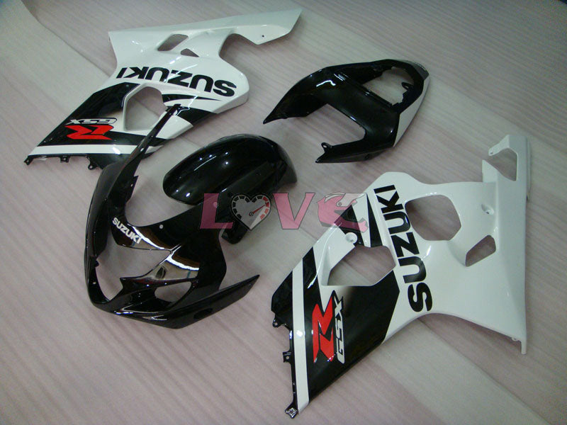 Factory Style - White Black Fairings and Bodywork For 2004-2005 GSX-R750 #LF6636