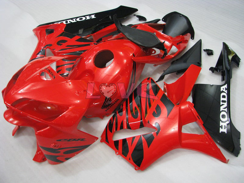 Factory Style - Red Black Fairings and Bodywork For 2005-2006 CBR600RR #LF7519