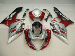 Factory Style - Red Silver Fairings and Bodywork For 2005-2006 GSX-R1000 #LF3840