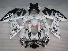Corona - White Black Fairings and Bodywork For 2008-2010 GSX-R600 #LF6246