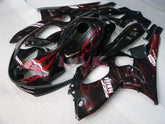 Flame - Red Black Fairings and Bodywork For 1997-2007 YZF600R #LF7929