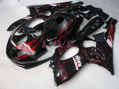 Flame - Red Black Fairings and Bodywork For 1997-2007 YZF600R #LF7929