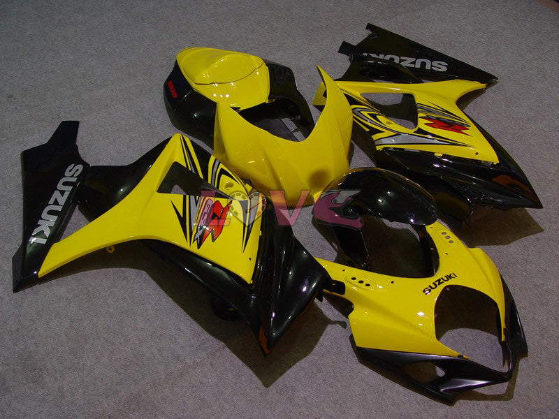 Factory Style - Yellow Black Fairings and Bodywork For 2007-2008 GSX-R1000 #LF5736