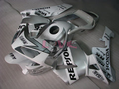 Repsol - White Silver Fairings and Bodywork For 2003-2004 CBR600RR #LF5330