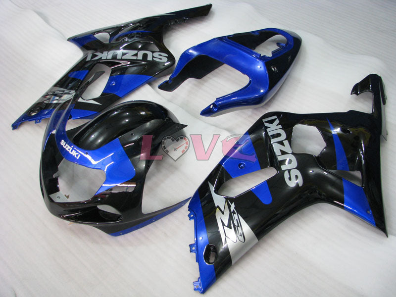 Factory Style - Blue Black Fairings and Bodywork For 2000-2002 GSX-R1000 #LF4160