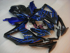Flame - Blue Black Fairings and Bodywork For 2008-2010 GSX-R600 #LF6225