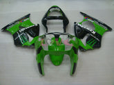 Monster - Green Black Fairings and Bodywork For 2000-2002 NINJA ZX-6R #LF3323