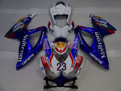 Voltcom - Blue White Fairings and Bodywork For 2008-2010 GSX-R750 #LF3915