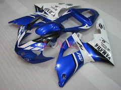 Sun - Blue White Fairings and Bodywork For 2000-2001 YZF-R1 #LF3628