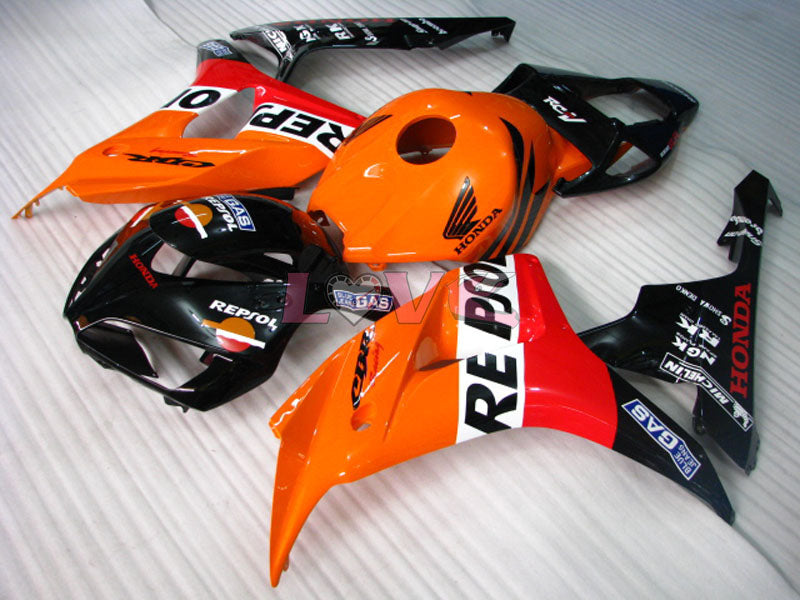 Repsol - Orange Black Fairings and Bodywork For 2006-2007 CBR1000RR #LF7185