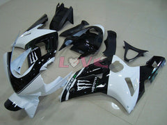 Monster - White Black Fairings and Bodywork For 2003-2004 NINJA ZX-6R #LF6047