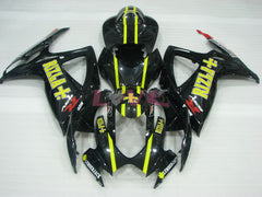 Rizla+ - Yellow Black Fairings and Bodywork For 2006-2007 GSX-R750 #LF4018