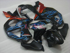Flame - Blue Black Fairings and Bodywork For 2002-2003 CBR954RR #LF5194