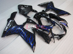 Flame - Blue Black Fairings and Bodywork For 2011-2026 GSX-R600 #LF4745