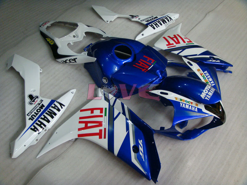 FIAT MOTUL - Blue White Fairings and Bodywork For 2007-2008 YZF-R1 #LF6979