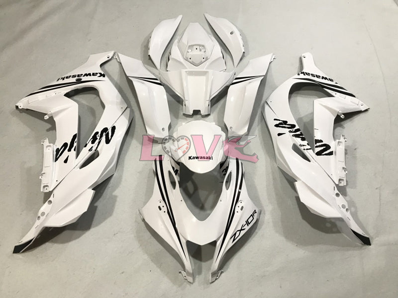Factory Style - White Fairings and Bodywork For 2016-2020 Ninja ZX-10R #LF7853