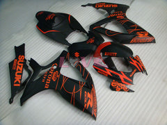 Corona, MOTUL - Orange Black Matte Fairings and Bodywork For 2006-2007 GSX-R600 #LF6403