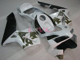 Factory Style - White Black Fairings and Bodywork For 2003-2004 CBR600RR #LF4465