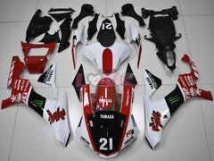 Monster - Red White Fairings and Bodywork For 2015-2019 YZF-R1 #LF7821