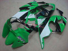 Factory Style - Green White Fairings and Bodywork For 2000-2002 NINJA ZX-6R #LF6166