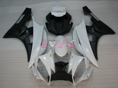 Factory Style - White Black Fairings and Bodywork For 2006-2007 YZF-R6 #LF3459
