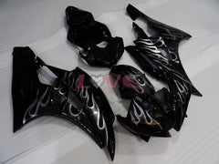 Flame - Black Fairings and Bodywork For 2006-2007 YZF-R6 #LF3452