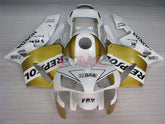 Repsol - White Gold Fairings and Bodywork For 2003-2004 CBR600RR #LF5332