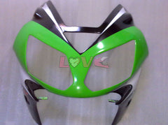 Factory Style - Green White Black Fairings and Bodywork For 2002-2005 NINJA ZX-12R #LF3241