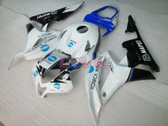Konica Minolta - White Black Fairings and Bodywork For 2007-2008 CBR600RR #LF7456