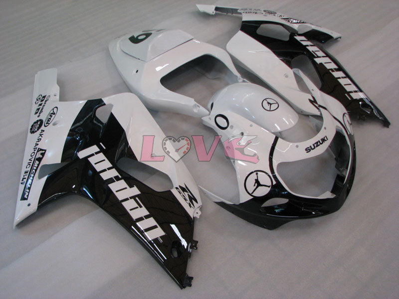 MICHELIN - White Black Fairings and Bodywork For 2001-2003 GSX-R600 #LF4258