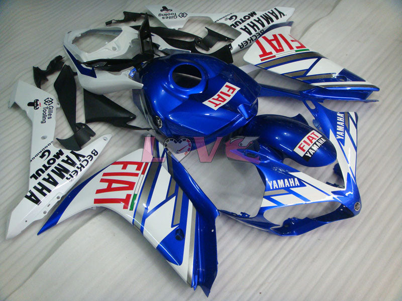 FIAT - Blue White Fairings and Bodywork For 2007-2008 YZF-R1 #LF3663