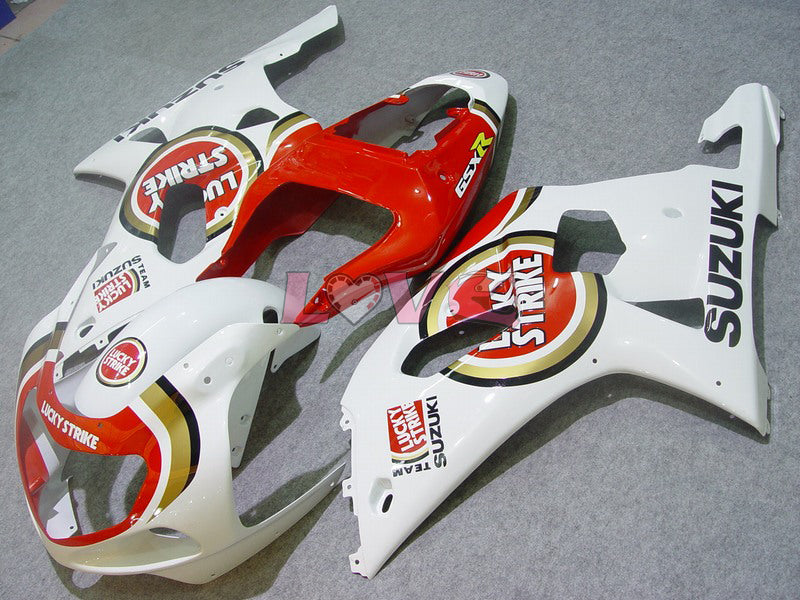 Lucky Strike - Red White Fairings and Bodywork For 2001-2003 GSX-R600 #LF6778