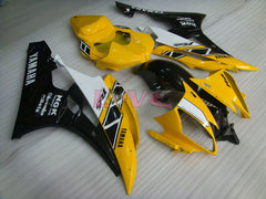 MOTUL - Yellow Black Fairings and Bodywork For 2006-2007 YZF-R6 #LF3439
