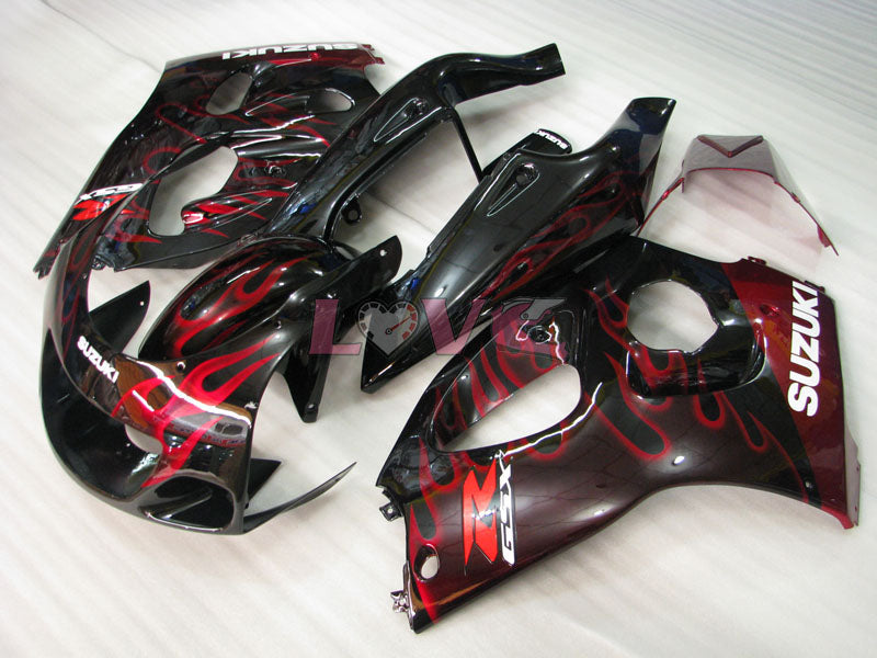 Flame - Black Fairings and Bodywork For 1997-2000 GSX-R600 #LF4301