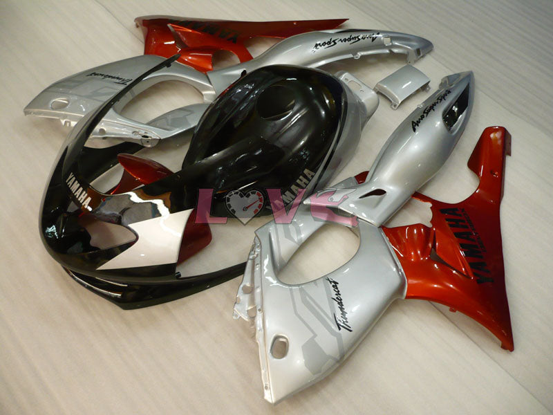 Factory Style - Orange Black Silver Fairings and Bodywork For 1997-2007 YZF600R #LF7950