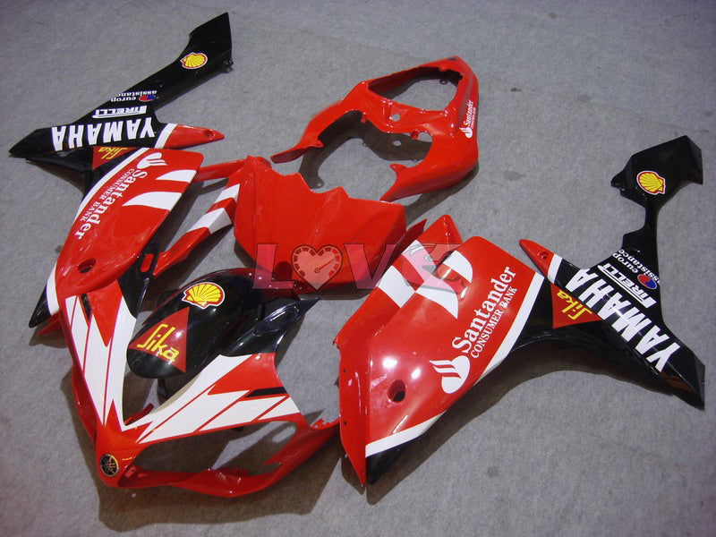 Santander - Red Black Fairings and Bodywork For 2007-2008 YZF-R1 #LF6948