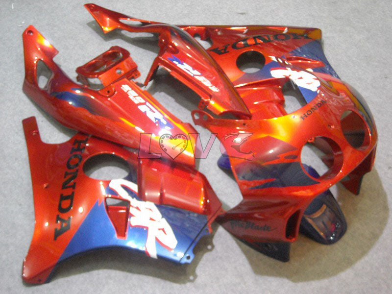 Fireblade - Orange Silver Fairings and Bodywork For 1990-1994 CBR250RR #LF5027