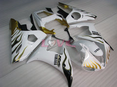 Factory Style Customize - White Gold Fairings and Bodywork For 2005 YZF-R6 #LF3510