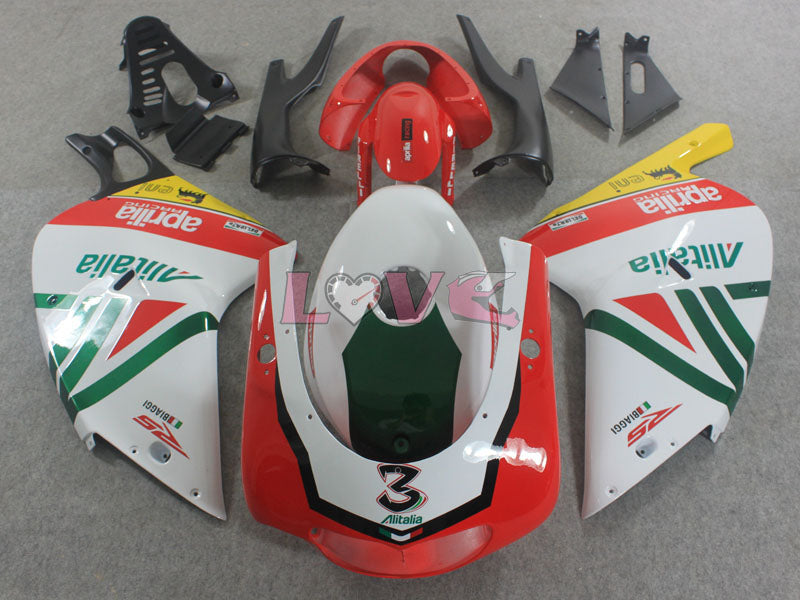 Alitalia - Red Green White Fairings and Bodywork For 2000-2005 RS125 #LF3092