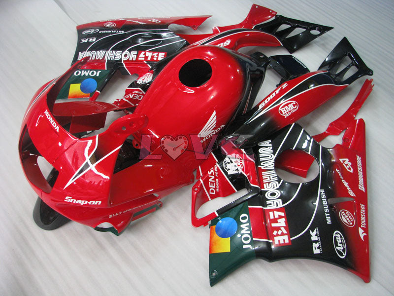 JOMO - Red Black Fairings and Bodywork For 1991-1994 CBR600F2 #LF4884