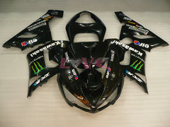 Monster - Black Fairings and Bodywork For 2005-2006 NINJA ZX-6R #LF3310