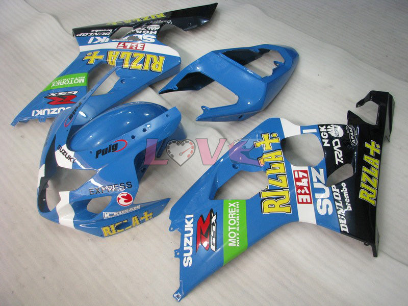 MOTUL Rizla+ - Blue Black Fairings and Bodywork For 2004-2005 GSX-R600 #LF6423