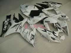 Corona - White Black Fairings and Bodywork For 2006-2007 GSX-R750 #LF6565