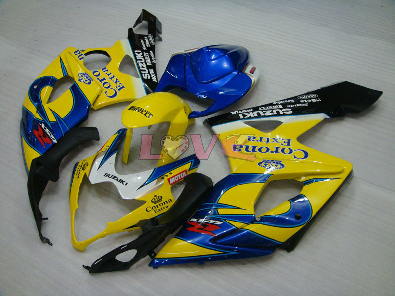 Corona MOTUL - Yellow Blue Fairings and Bodywork For 2005-2006 GSX-R1000 #LF5914