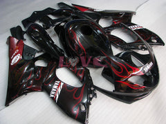 Flame - Red Black Fairings and Bodywork For 1997-2007 YZF600R #LF7929