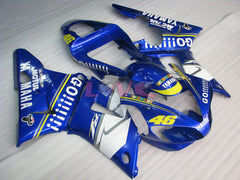 GO!!!!!!! MOTUL - Blue White Fairings and Bodywork For 2000-2001 YZF-R1 #LF3616
