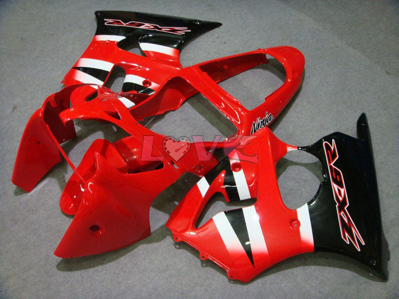 Factory Style - Red Black Fairings and Bodywork For 2000-2002 NINJA ZX-6R #LF6153